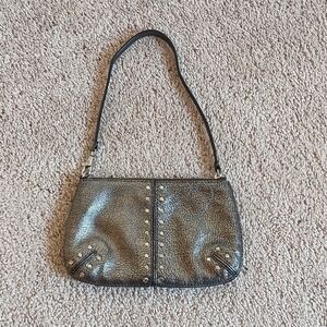 Michael Kors Leather Silver Studded Wristlet